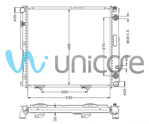 Mercedes W124 602/603 Motor Otomatik Klimalı Su Radyatörü