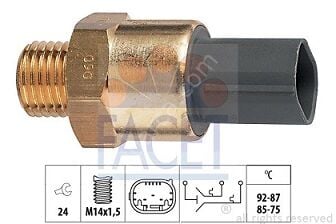 Bmw E36 M43/M44 Motor Üş Fişli Fan Müşürü/Hararet Müşürü