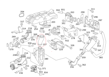 Vito W639 646 Motor intercool Hortumu/Turbo Hortumu/Hava Hortumu