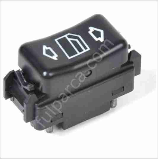 Mercedes W124-W201 Cam Açma Anahtarı-Cam Düğmesi Sol Ön