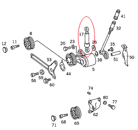 Mercedes W201/W124/W126/W210/Vito W638/ Sprinter W901 M103/104/601/602/603/604 Motor Kayış Gergi Amortisörü
