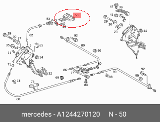 Mercedes W124 El Fren Mandalı