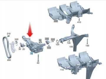 Mercedes E Seri W207 642 Motor Yağ Pompası