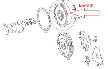 Vito W638 V CLASS 110 TD.2.3 601 Motor Volant