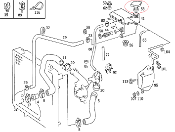 Vito W638/Sprinter W901/W124/W201/W140 Radyatör Kapağı
