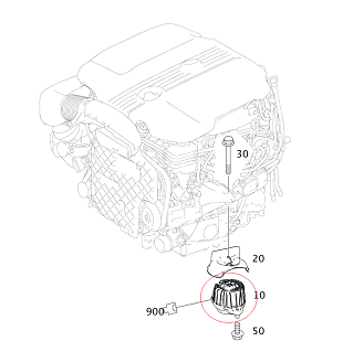 Mercedes W212 4Matik Motor Kulağı/Motor Takozu