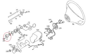 Mercedes W124/W201 Kontak Termiği/Kontak Şalteri