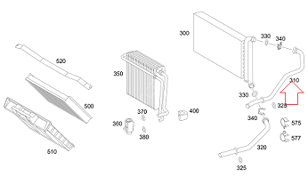 Vito W639/Viano Kalorifer Borusu