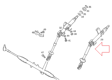 Vito W638 Direksiyon Mili/Direksiyon Mafsalı