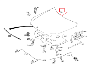 Mercedes C Seri W204 Ön Motor Kaputu/Kaput