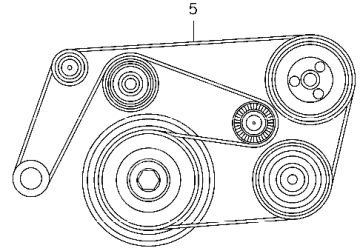 Vito W638/Sprinter 611/W612 Motor V kayışı/Vantilatör Gergi Kayışı