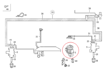 Mercedes W203/W210/W220 Sprinter/Vito W638/Vito W639 611/612/668 Motor Turbo Basınç Valfi/Basınç Ventil/Basınç Sensörü/Konvektör/Basınç Müşürü/Selonoit Ventili