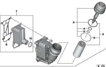 Bmw F01/07/10/E70/E90/F01/F07/F10 N47/57 Motor Yağ Flitresi