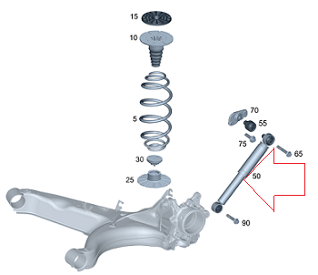Vito W447 Arka Amortisör