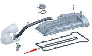 Mercedes W212/W204/W906/W639 651 Motor Üst Kapak Contası/Subap Kapak Contası/Külbütör Kapak Contası