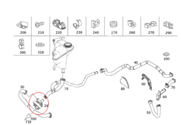 Sprinter W906/Vito W639/W447/W204/W176/W207/W211/W212/SLK R171 Kalorifer Su Pompası/Yardımcı Su Pompası