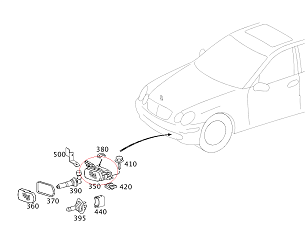 Mercedes W203/Clk W209 Ön Sis Farı SOL