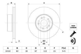 Mercedes W140 Ön Disk Ayna/Fren Aynası Takım