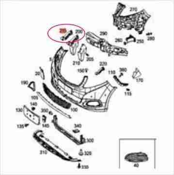 Vito W447 Ön Tampon Montaj Braketi/ORTA Braket SOL