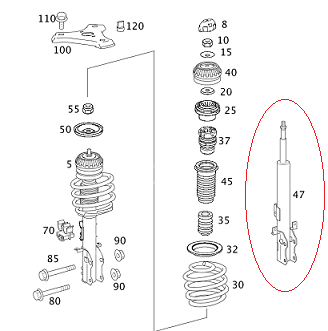 Vito W639 Ön Amortisör E.M