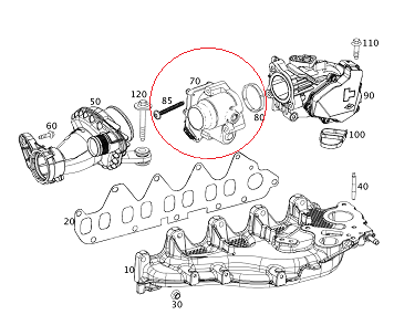 Mercedes W205/Reno MEGAN IV/TRAFIC III/FLUENCE/QASHQAI/Vito W447 1.6 R9M 622/626 Motor Boğaz Kelebeği/Hava Emiş Kelebeği