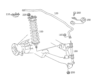 Mercedes ML163/W163 Arka  Amortisör