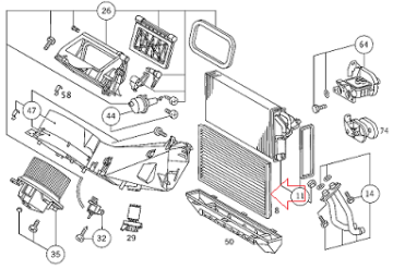 Vito W638 Polen Flitresi/Klima Flitresi