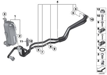 Bmw F20-F30-N13-N20-N26 Şanzuman  N13 Motor  Yağ Soğutucu- Isı Esanjörü-Yağ Radyatörü