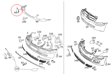 Viano W639/Vito W639 Far Yıkama Kapağı SAĞ E.M