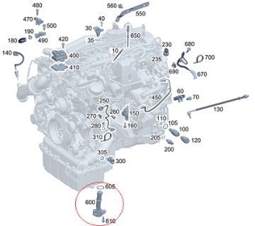 Vito W639/Sprinter W906/W202/W203/W211/W164 642/646/651 Motor Yağ Seviye Müşürü/Yağ Sensörü Karterdeki
