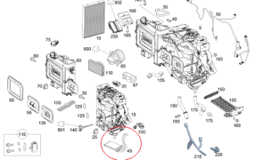 Vito W447 622 Motor Kalorifer Radyatörü/Kalorifer Peteği/ISI ESANJORU