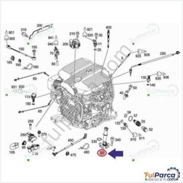 Vito W639/Sprinter W906/W202/W203/W211/W164 642/646/651 Motor Yağ Seviye Müşürü/Yağ Sensörü Karterdeki