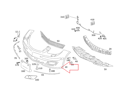 Mercedes W245 Ön Tampon