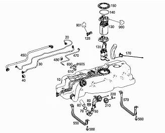 Vito W447 651 Motor Yakıt Deposu
