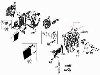 Sprinter W907 Kalorifer Sıcak/Soğuk Hava Ayırıcı/Distribütör Muhafazası
