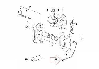 Bmw E39 Arka Balata Fişi
