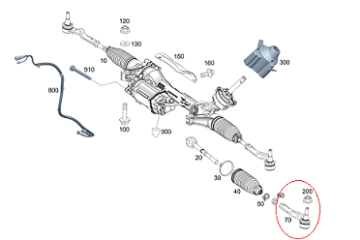 Vito W447 622 Motor Rotbaşı/SOL Rot Başı Reno Motor
