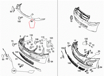 Vito W639 Ön Panjur Sacı/Ön Panjur Bıyığı/Far Kaşı/Far Alt Sacı