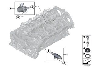 Bmw 3 Seri F30/F20/Mini R56 N13 Manyetik Valf/Vanus Valfi-Selanoıd Valfi
