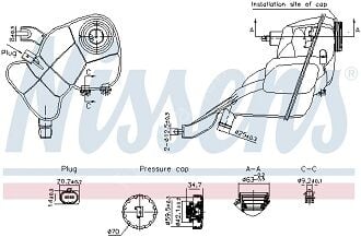 Mercedes W221 642/272 Motor Radyatör Yedek Su Deposu/Genleşme Kabı