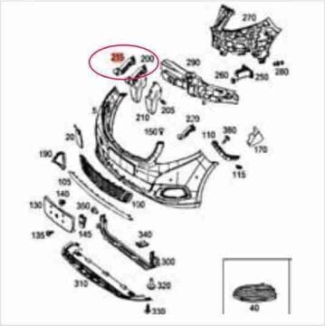 Vito W447 Ön Tampon Montaj Braketi-Üst Braket Kırıs SAĞ