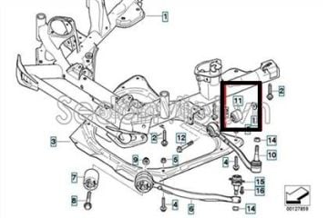 Bmw E39-E34-E60 Salıncak Burcu-Salıncak Fişeği Ön Alt