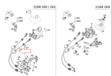 Vito W639/Viano 651 Motor Vites Halatı/Vites Teli