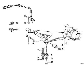 Bmw E34/E28/E32 Arka Salıncak Gözlük Burç