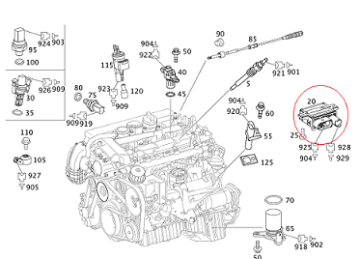 Mercedes W204/W211/W212 646 Motor Isıtma Rolesi/Kızdırma Rolesi