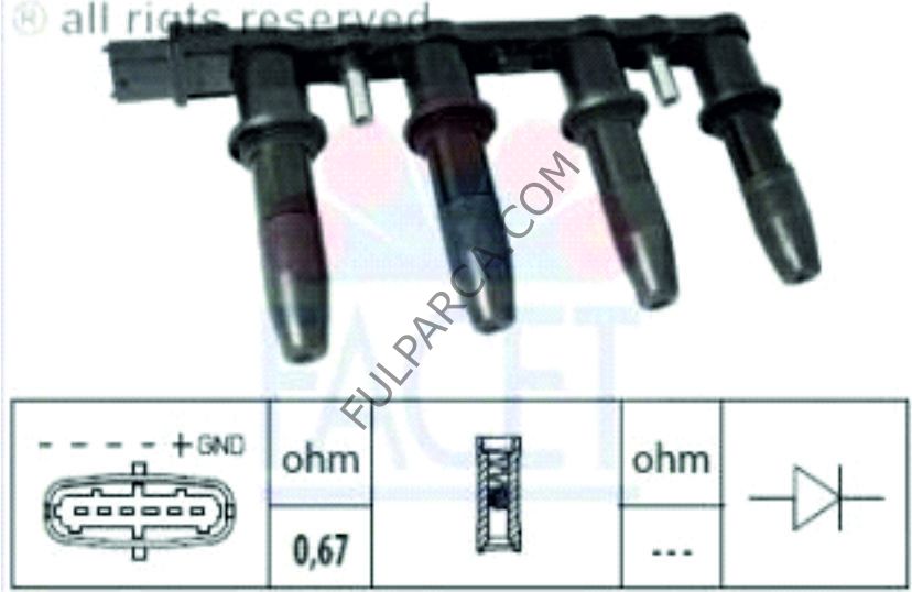 Opel Astra H Ateşleme Bobini