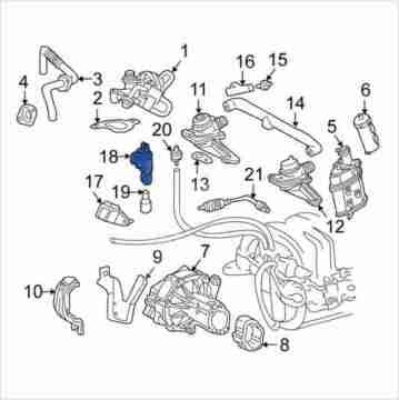 Mercedes W204/W211 270/271/274/646 Motor Kumanda Valfi/Hava Emiş Valfi/Ventil