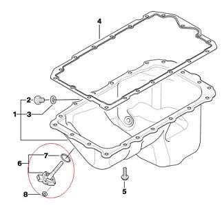 Bmw E46/E87/E90/E91 N42/N45/N46N Motor Yağ Seviye Sensörü/Yağ Gösterge Müşürü