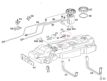 Vito W639/Viano Yakıt Depo Dolum Kapağı