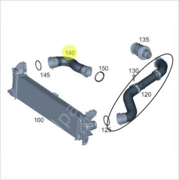 Vito W447 622 Motor (Reno)İntercooler Hortumu-Turbo Hortumu Sol